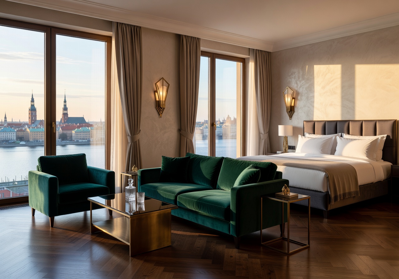 Luxury suite interior Riga hotel